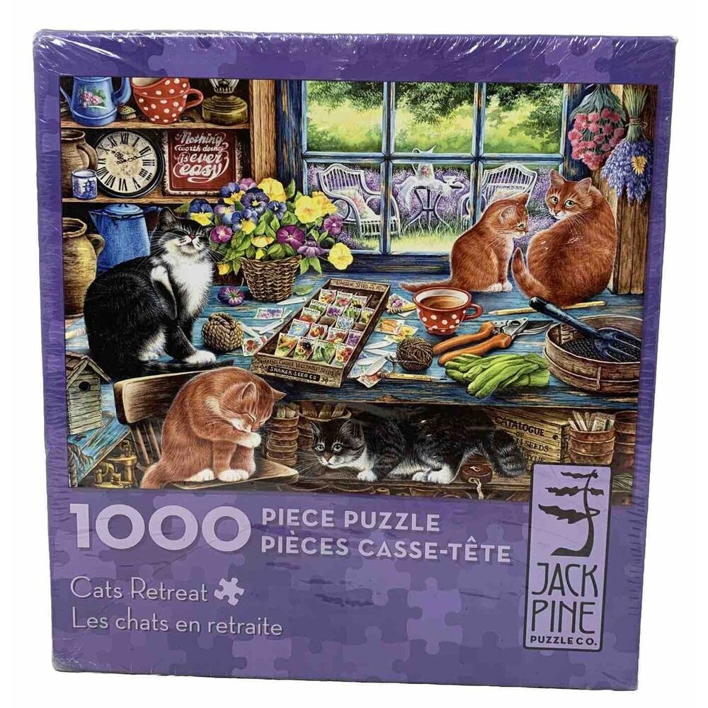 Cats Retreat Jigsaw Puzzle Jack Pine (Cobble Hill) 1000 pieces NEW sealed